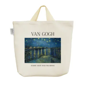 ساک خرید پارچه ای شب پر ستاره بر فراز رن ونسان ونگوگ