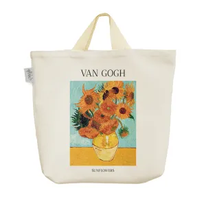 ساک خرید پارچه ای گلدان آفتابگردان ونسان ونگوگ