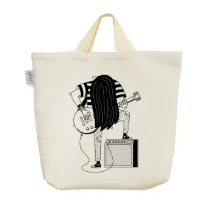 ساک خرید پارچه ای دختر گیتاریست