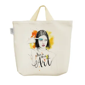 ساک خرید پارچه ای دخترانه