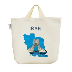 ساک خرید پارچه ای نقشه ایران (Iran)