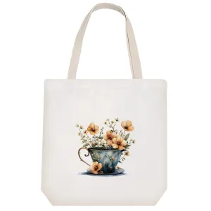 توت بگ پارچه ای فنجان گل