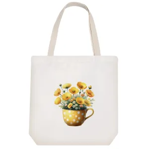 توت بگ پارچه ای فنجان گل