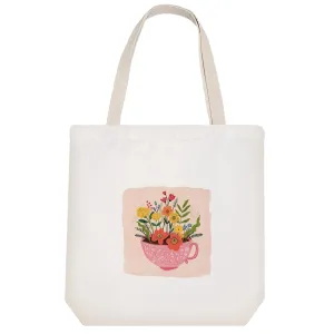 توت بگ پارچه ای فنجان گل
