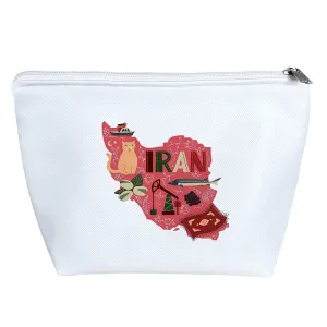 کیف لوازم آرایش نقشه ایران (Iran)
